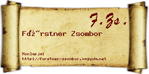 Fürstner Zsombor névjegykártya