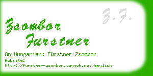 zsombor furstner business card